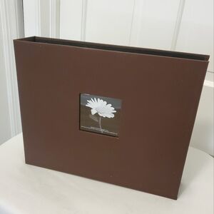 EUC Pioneer 3 Ring Hardcover Binder, Brown 15 x 12.5 x 2.75